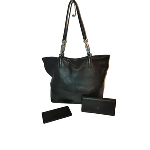 Coach Madison East West Leather Carryall Tote w. Wallet 28788